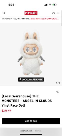 THE MONSTERS - ANGEL IN CLOUDS Vinyl Face Doll