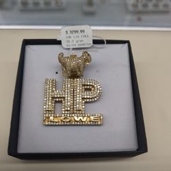 10k Solid Gold Diamond Pendant 26.2 Grams Layaway Available 10% Down If You Are Interested Please Ask For Maribel Thank You 