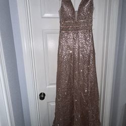Brand New Rose Gold Sparkly Dress