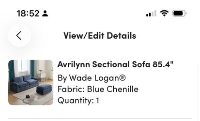 Wade Logan Avrilynn Sectional Sofa 85.4"