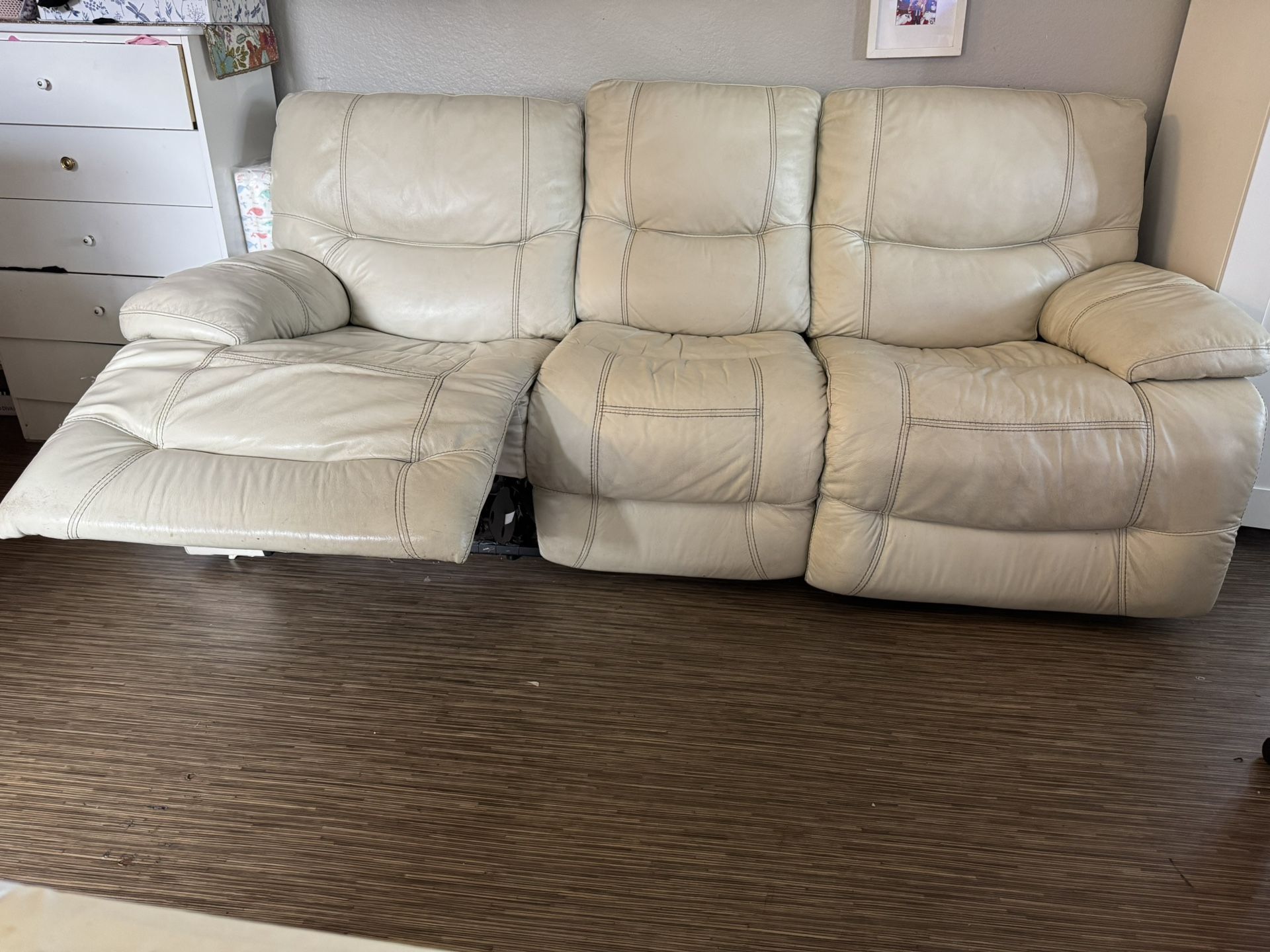 Recliner Leather Couch