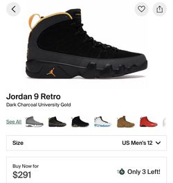 Air Jordan 9 Retro Dark Charcoal University