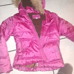 Dark Pink Snow Jacket