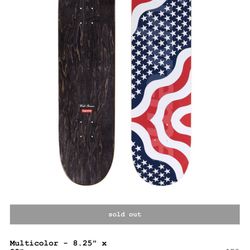 Supreme Flag Skateboard