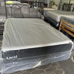 10” Lucid Brand Full Size Memory Foam Mattress 