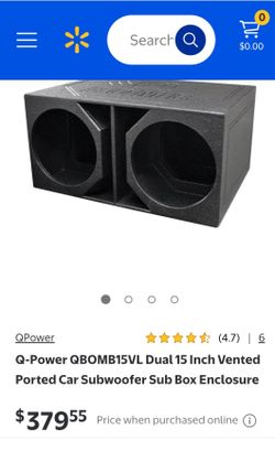 Q / Bomb 15 Inch Coated  Ported Box