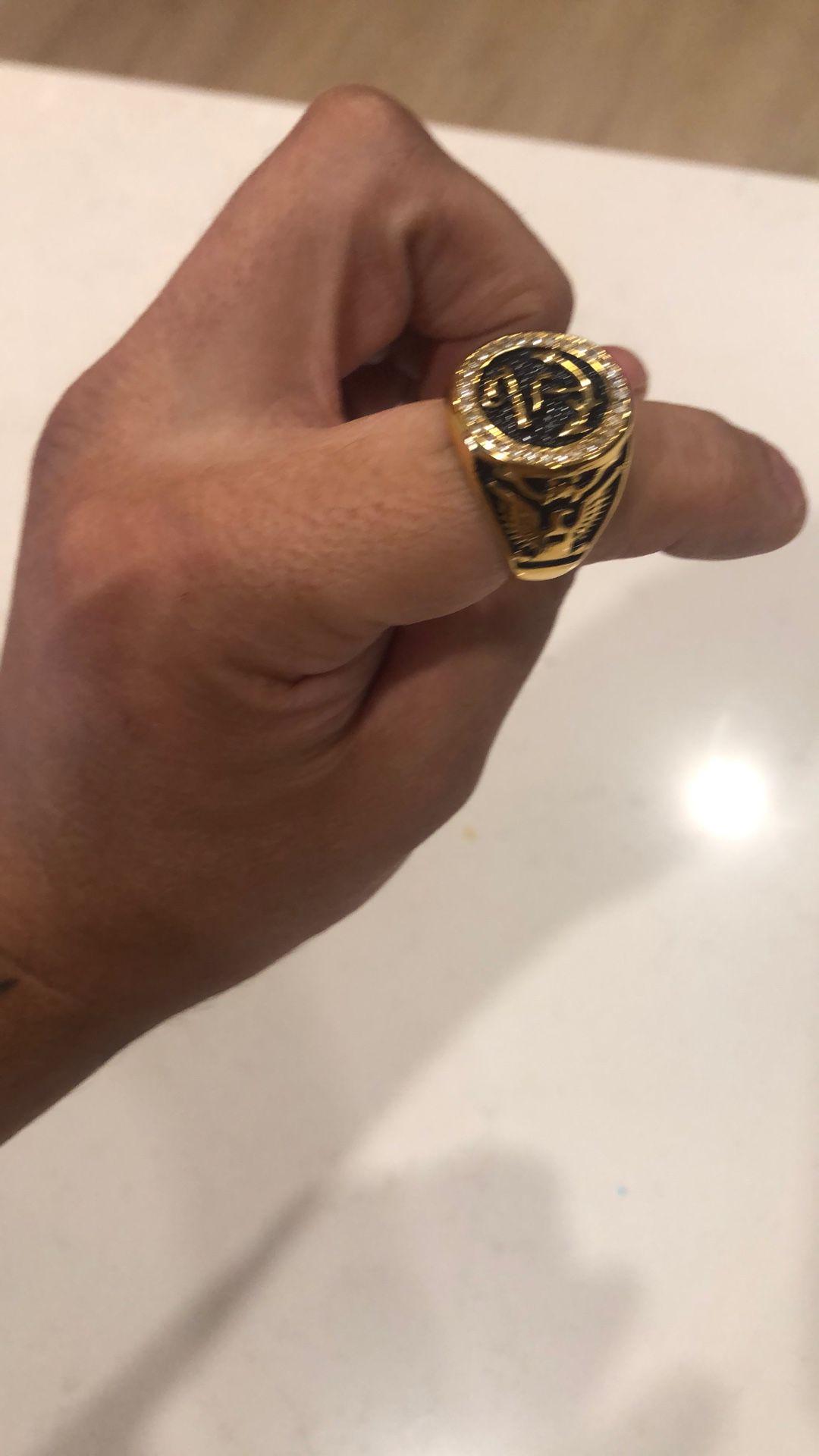 Gold Plated Sailors Diamond Ring