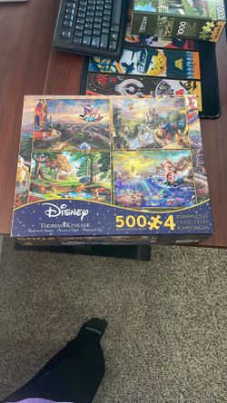 Disney Thomas Kinkade 500 Piece Puzzle - Box Of 4 Puzzles