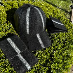 Gorra y cartera de piel natural originales