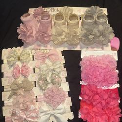 Baby Girl Bows & Booties 