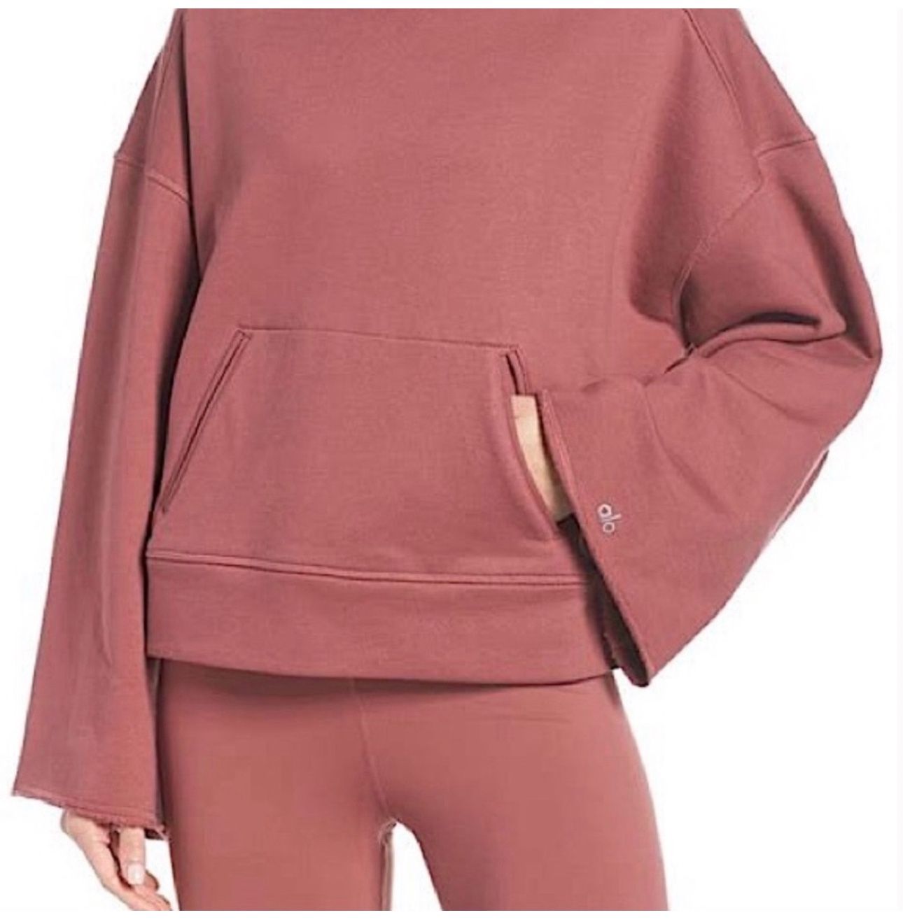 Alo Yoga Low Key Wide Sleeve Hoodie Women’s Size Small