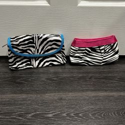 zebra print cosmetic bags/cases