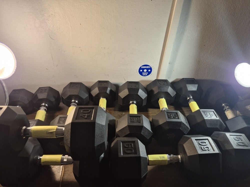 300 Pounds Of Dumbbells 