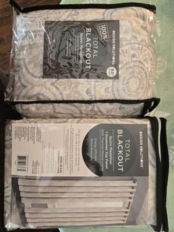 Blackout window curtains