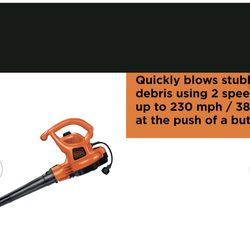 BLACK+DECKER 3-in-1 Leaf Blower, Leaf Vacuum and Mulcher, Up to 230 MPH, 12  Amp, Corded Electric (BV3600) : Patio, Lawn & Garden 