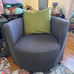 Two Swivel Accent Chairs