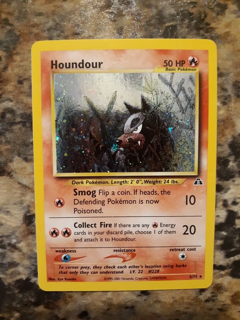 Pokemon Card - Holo Bleed Houndour