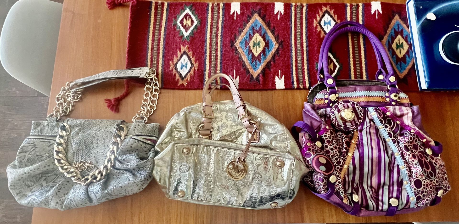 3 Purse Bundle - Michael Kors, George Gina & Lucy, and Betty Johnson