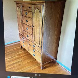 Solid Oak High Dresser