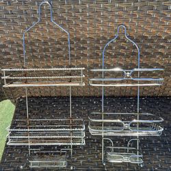 2 Bathroom Shower Organizers & Toilet Paper Holder Satin Nickel ❗️Firm Price❗️