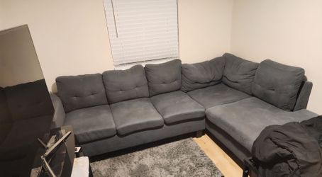Blue sectional