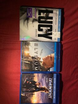 (SCI FI BLU RAYS) LUCY, ELYSIUM, DIVERGENT