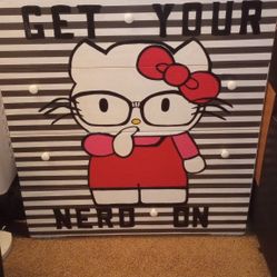 Hello Kitty Custom Painted Dresser 