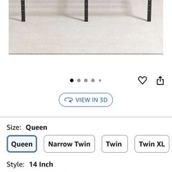 Metal bed frame Queen No Box Spring Needed