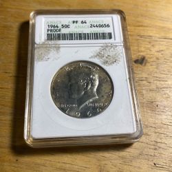 Kennedy Half Of Dollar Silver 1964