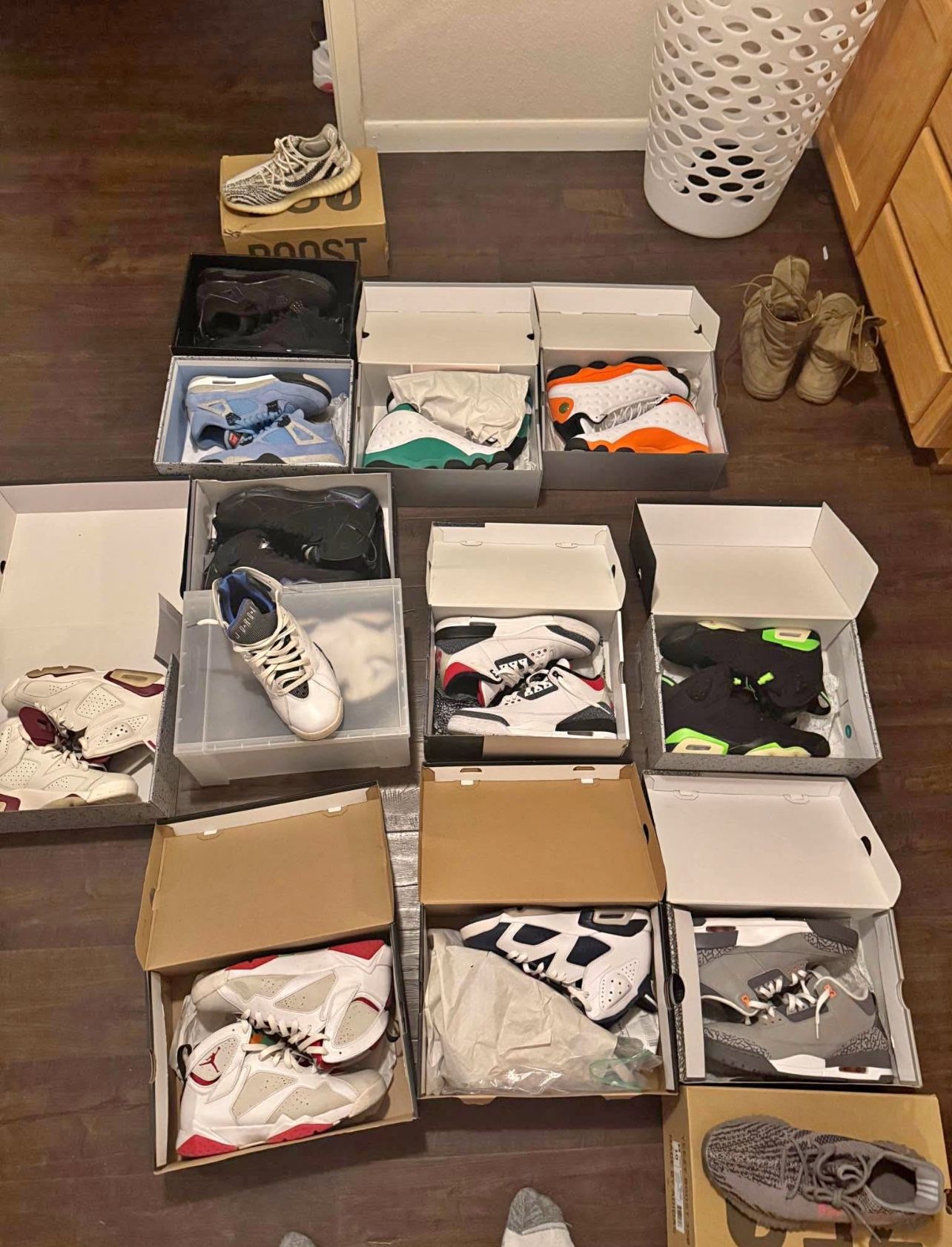 Jordan Retro 4,6,3,7 & 13