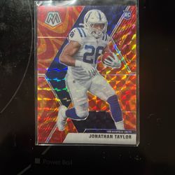 2020 Panini Mosaic Jonathan Taylor Red Choice Fusion
