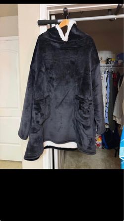 Oversized Sherpa Hoodie Blanket Sweatshirt