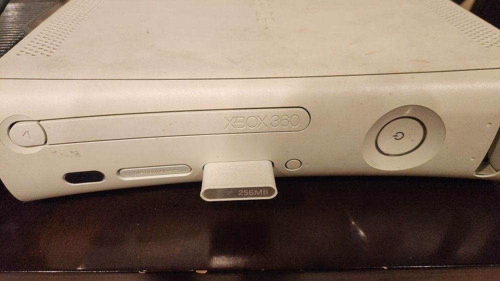 Xbox 360 Console With Power Supply And Two Controllers