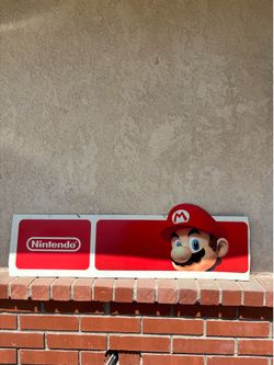 GameStop Nintendo Mario Sign for display