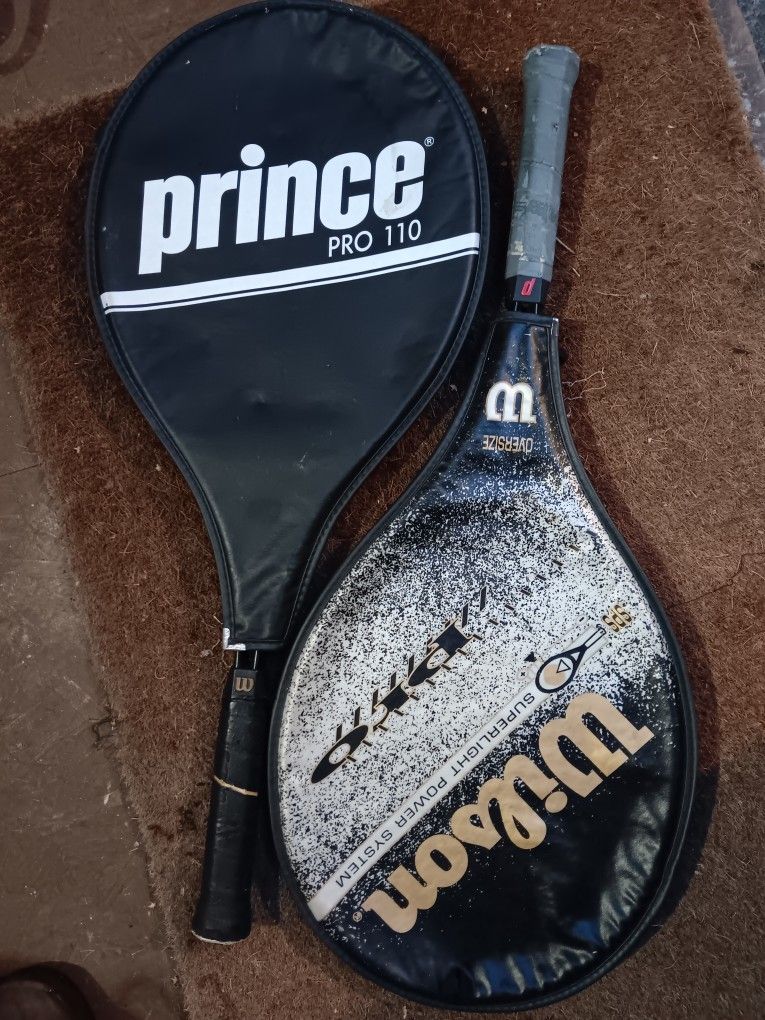 Tennis Rackets Wilson And Prince