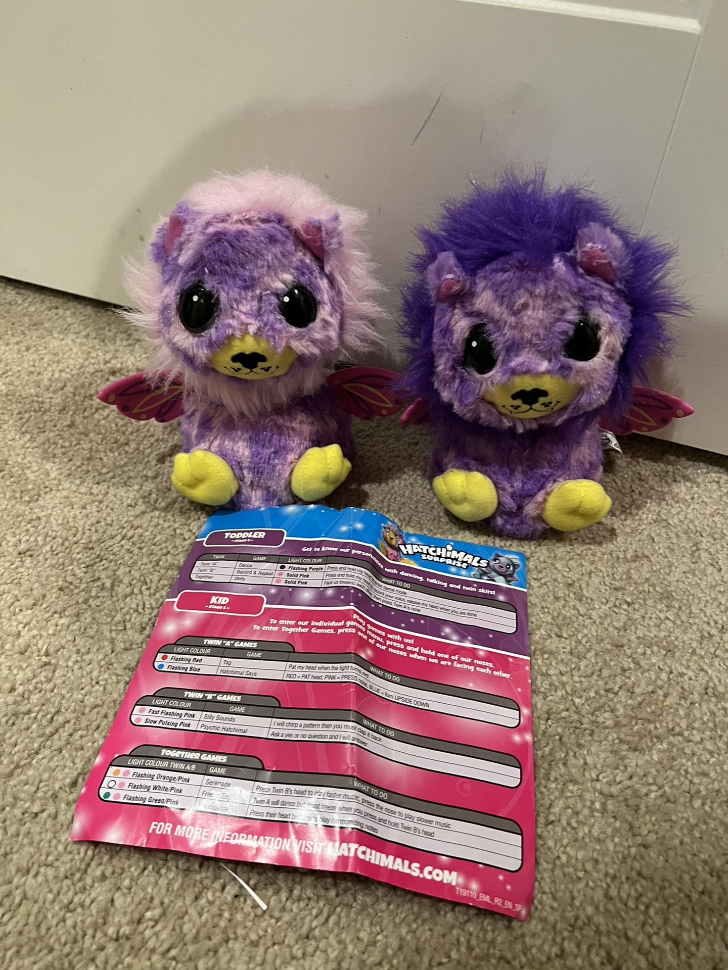 Hatchimals Twins Winged Lion set Of 2