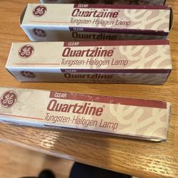 4 Quartzline Clear Light Replacement Bulbs piece