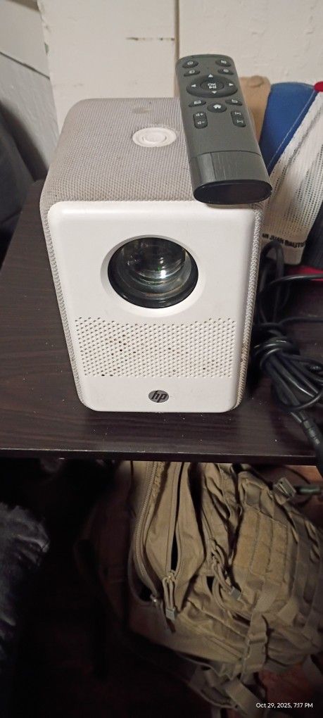 HP Citizen Cinema Projector - FHD 1920x1080p Portable Projector, 80” Display Home Theater System.