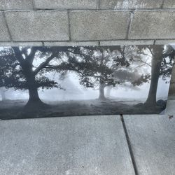 Art Print On Canvass.  New And Sealed In Plastic.  55” X 22”