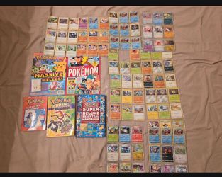 Pokémon cards and Pokémon Magazines & books