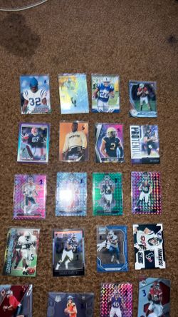 Football Card Lot - Prices Listed On Cards Ranging From 1-5$