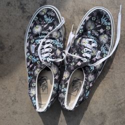 Ladies Floral Vans Size 8.5