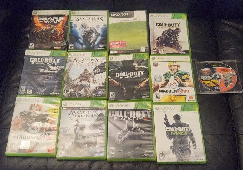 12 XBOX 360 GAME LOT + 1 XBOX SEGA GT 2002
XBOX Sega GT 2002/ JSRF