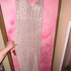 Long Dress With Slip Below Waist