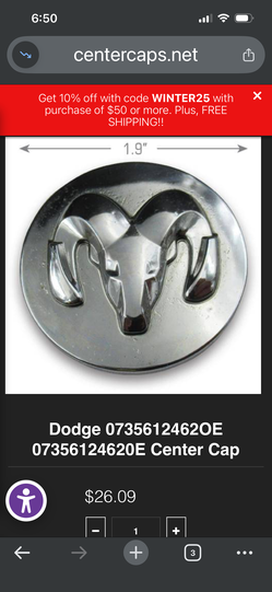 Ram cap