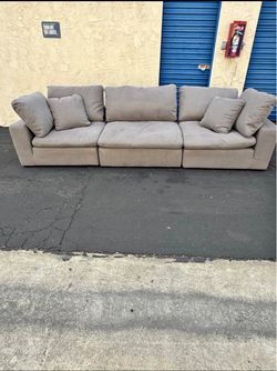 3-Piece Modular Cloud Sectional Sofa