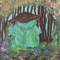 Melanated Yoda(original Art Work)