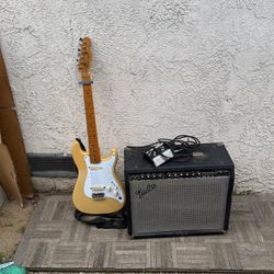Guitarra Y Amplificador Fender 