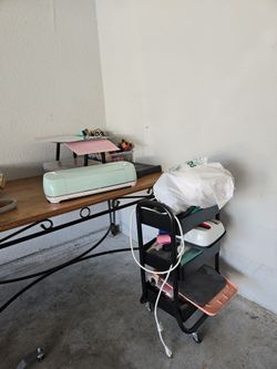 Cricut, iron press and several other items