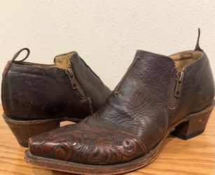 Vintage Stetson Ankle Leather Boots size 7.5